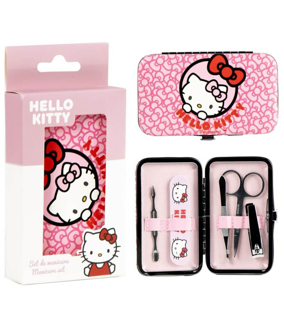 ДЕТСКИ НЕСЕСЕР С КОМПЛЕКТ ЗА МАНИКЮР 5 ЧАСТИ HELLO KITTY Cerda
