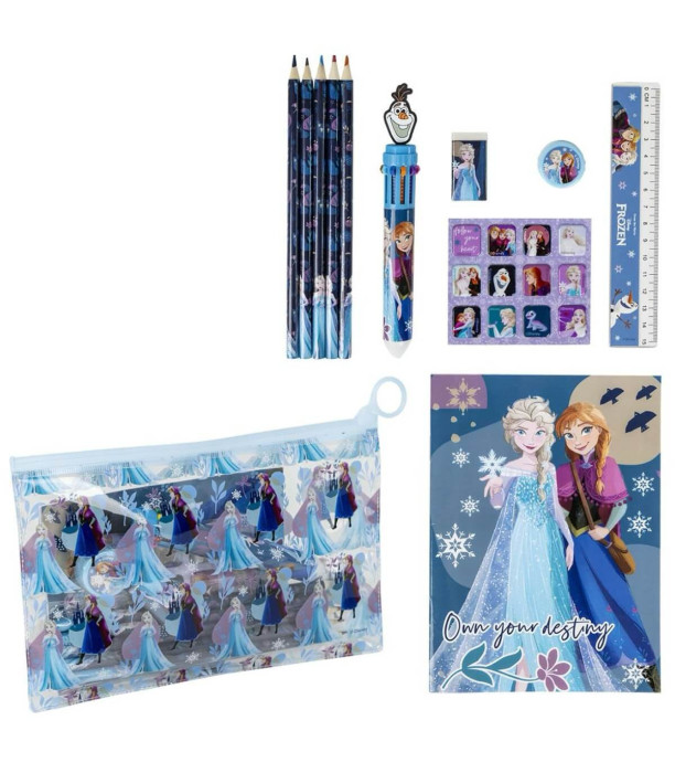 КНИЖКА ЗА РИСУВАНЕ + УЧEНИЧЕСКИ ПРИНАДЛЕЖНОСТИ В НЕСЕСЕР FROZEN Cerda