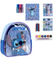 ДЕТСКА РАНИЦА С КОМПЛЕКТ ЗА РИСУВАНЕ STITCH