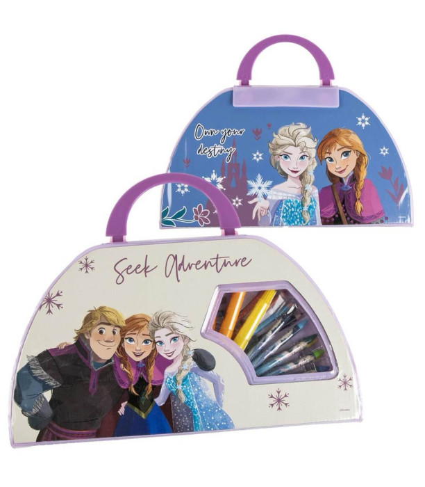 УЧЕНИЧЕСКИ КОМПЛЕКТ ЗА РИСУВАНЕ 50 ЧАСТИ FROZEN В БЛИСТЕР Cerda