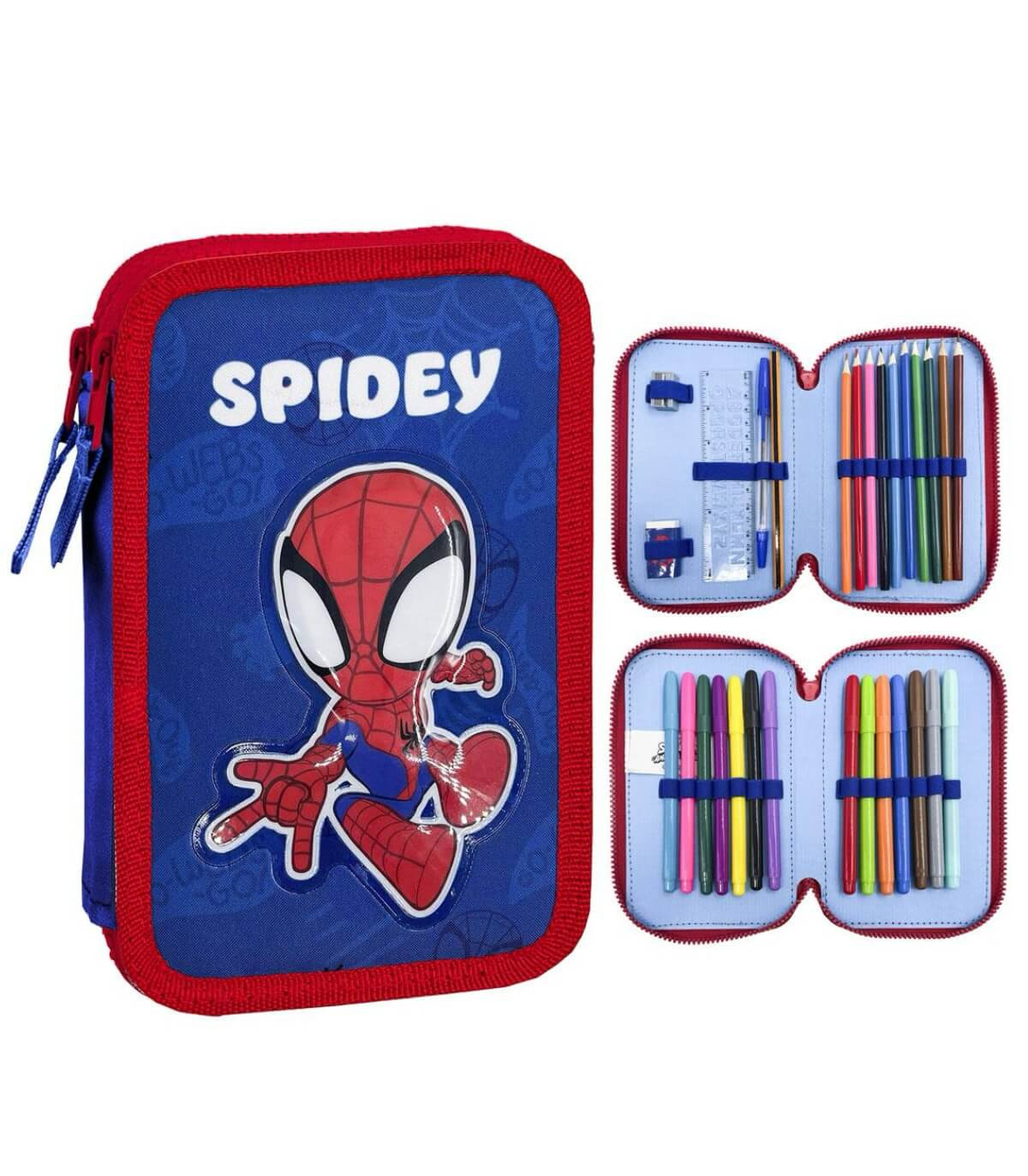 НЕСЕСЕР С 2 ЦИПА И УЧЕНИЧЕСКИ ПОСОБИЯ SPIDEY Cerda