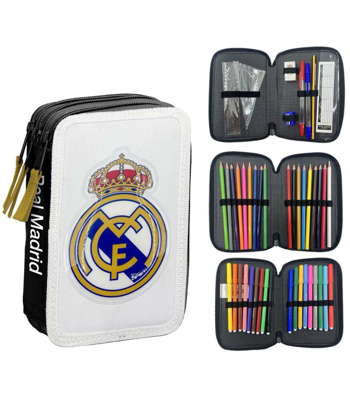 НЕСЕСЕР С 3 ЦИПА И УЧEНИЧЕСКИ ПОСОБИЯ REAL MADRID Cerda