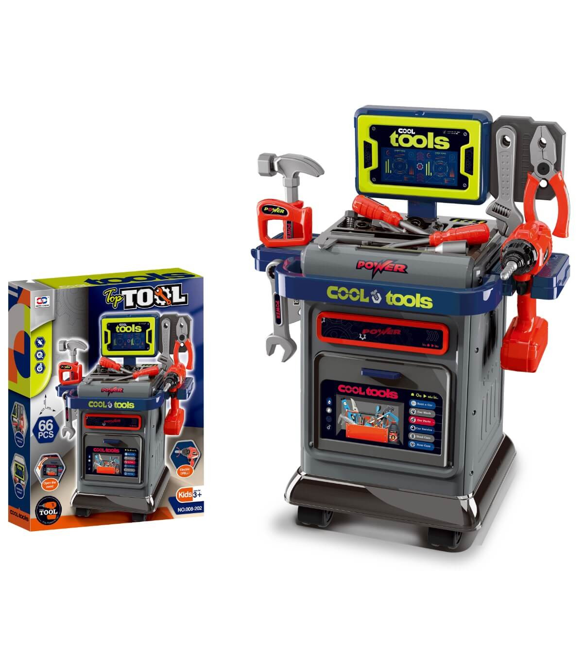 ДЕТСКИ ГОЛЯМ КОМПЛЕКТ ИНСТРУМЕНТИ С КОЛИЧКА 41 ЧАСТИ Armtoys