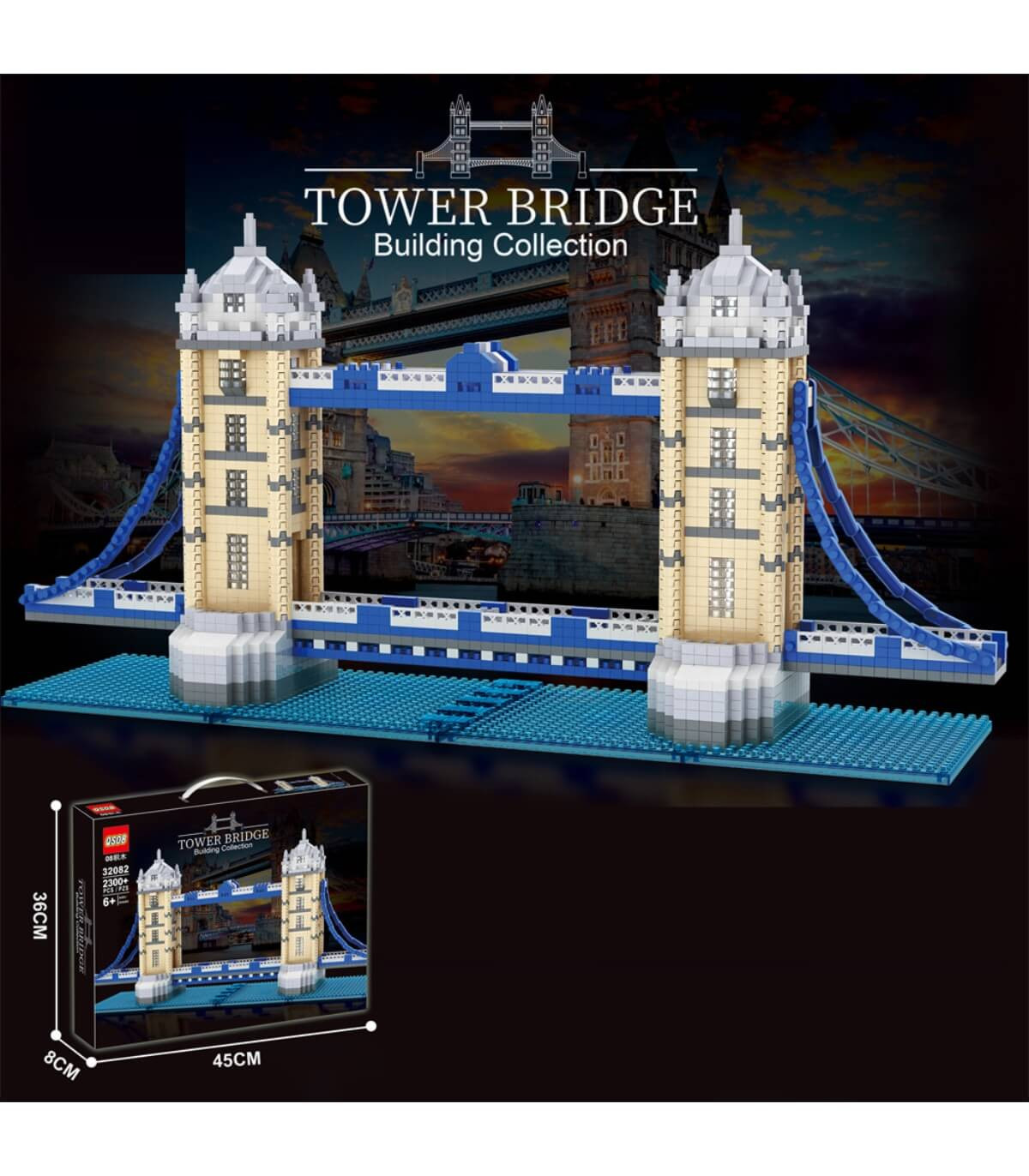 Конструктор TOWER BRIDGE лондон 2300 части