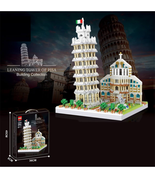 КОНСТРУКТОР НАКЛОНЕНА КУЛА В ПИЗА 2680 ЧАСТИ Armtoys