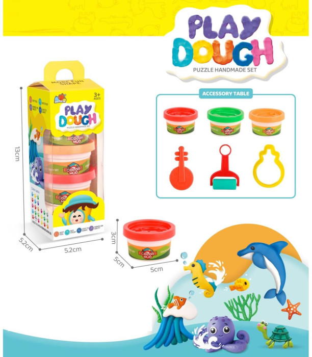 ПЛАСТИЛИН 3 БР. С ФОРМИЧКИ В КУТИЯ Armtoys