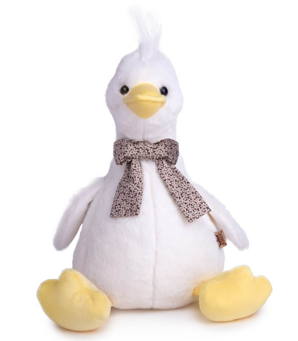 ПЛЮШЕНО ПАТЕ БЯЛО/СИВО 30 СМ Amek toys
