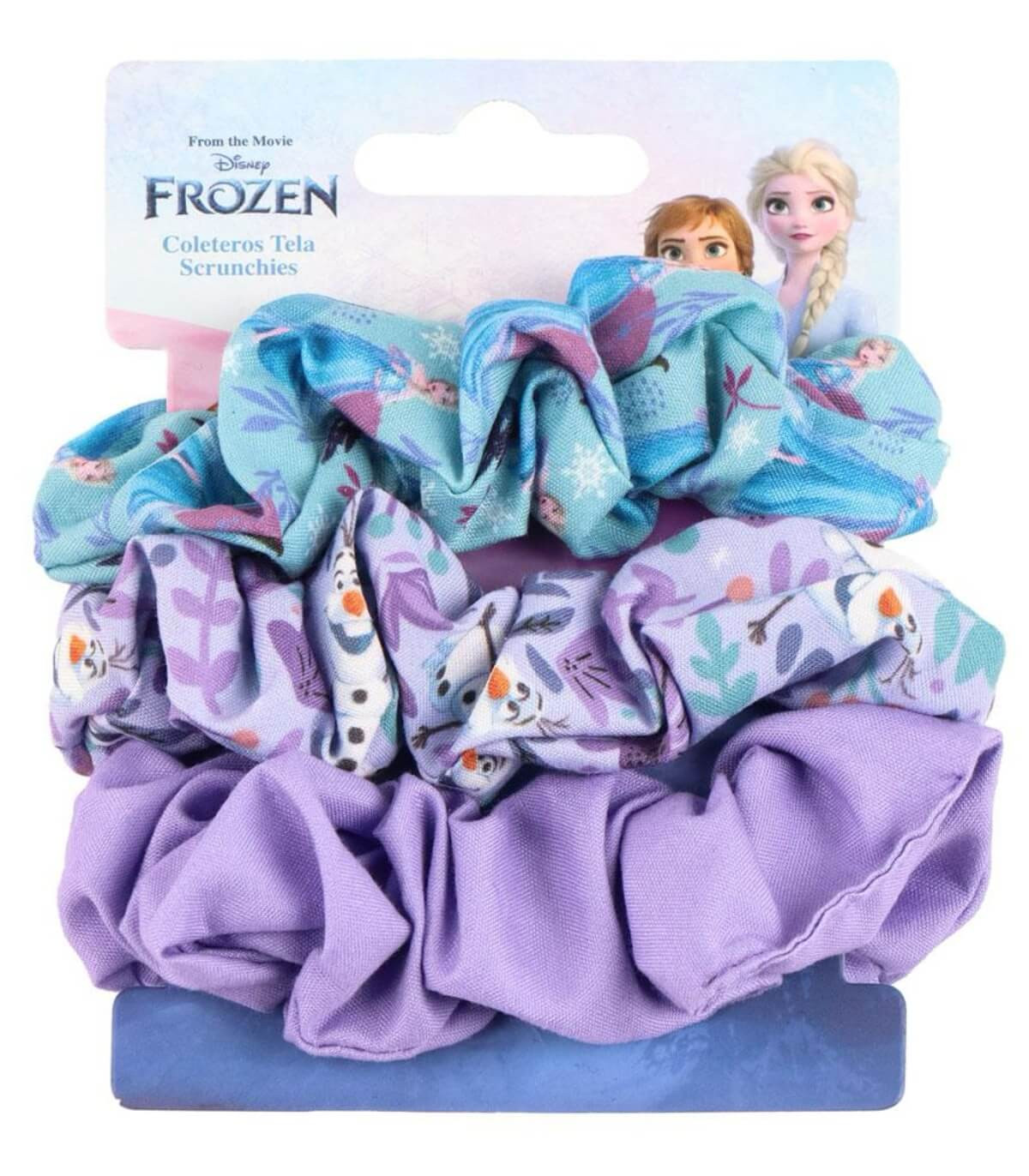 СКРЪНЧИ ЛАСТИК ЗА КОСА 3 БР. НА КАРТОН FROZEN