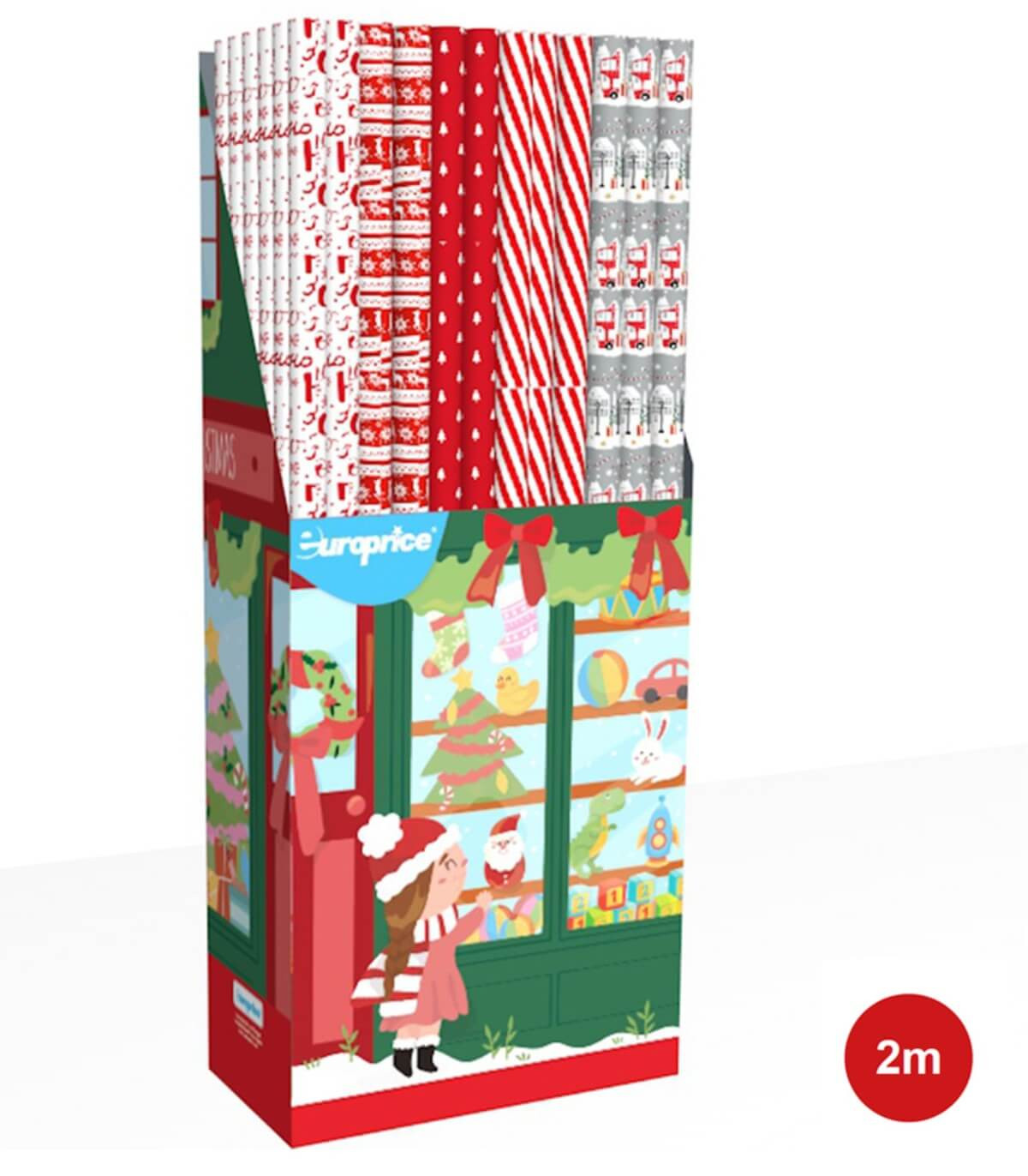 ОПАКОВЪЧНА ХАРТИЯ КОЛЕДНА XMAS SHOP 70 Х 200 Europrice