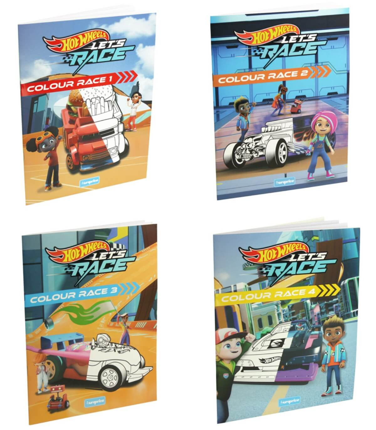 КНИЖКА ЗА ОЦВЕТЯВАНЕ 24 СТР. HOT WHEELS 4 ВИДА Europrice