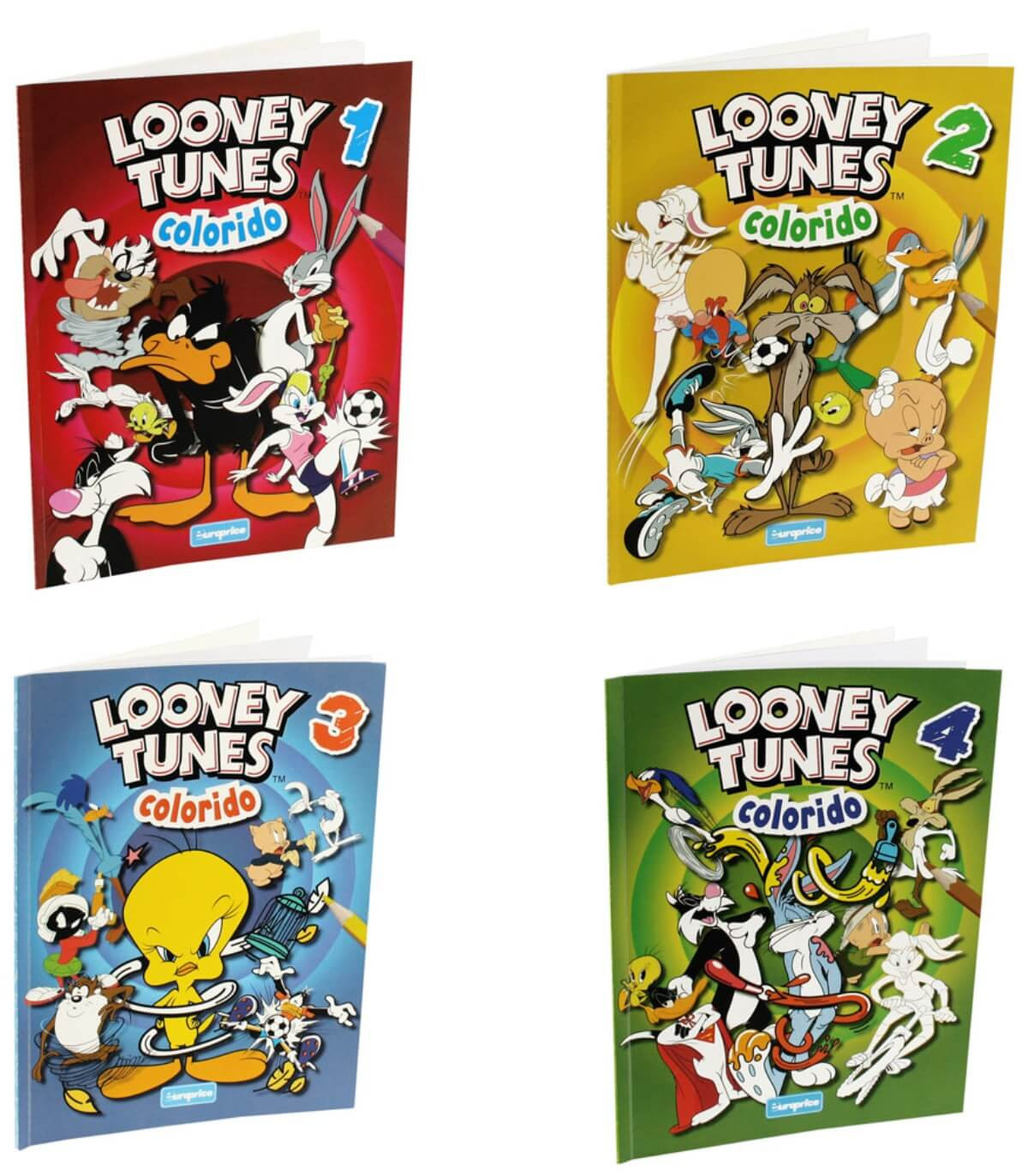 КНИЖКА ЗА ОЦВЕТЯВАНЕ 32 СТР. LOONEY TUNES 4 ВИДА Europrice