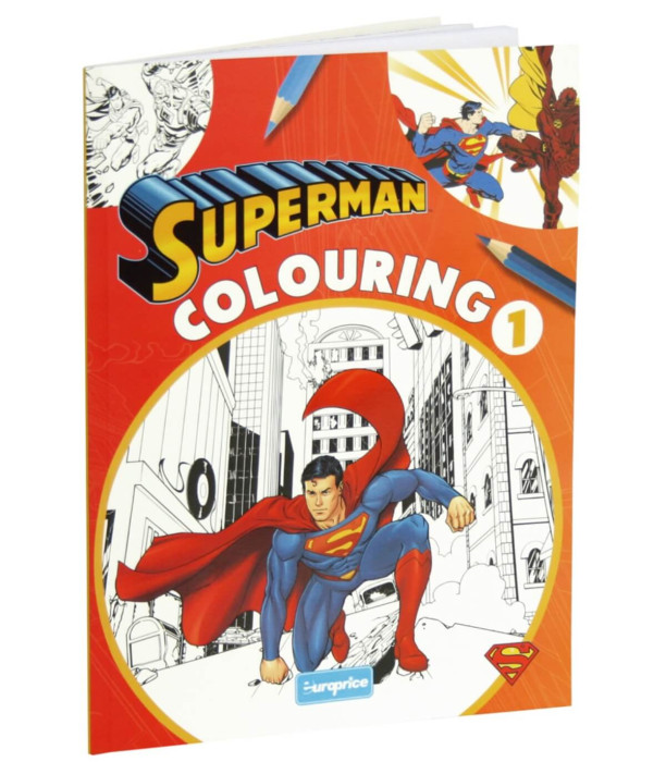 КНИЖКА ЗА ОЦВЕТЯВАНЕ 32 СТР. SUPERMAN 4 ВИДА Europrice