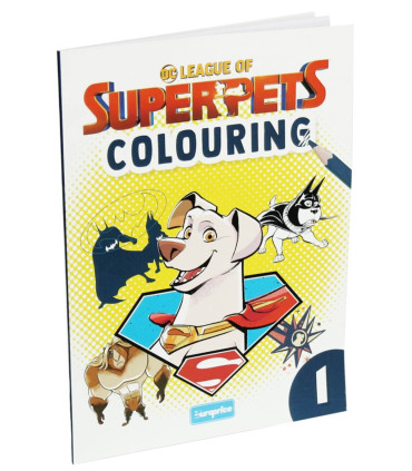 КНИЖКА ЗА ОЦВEТЯВАНЕ 32 СТР. SUPER PETS 4 ВИДА Europrice