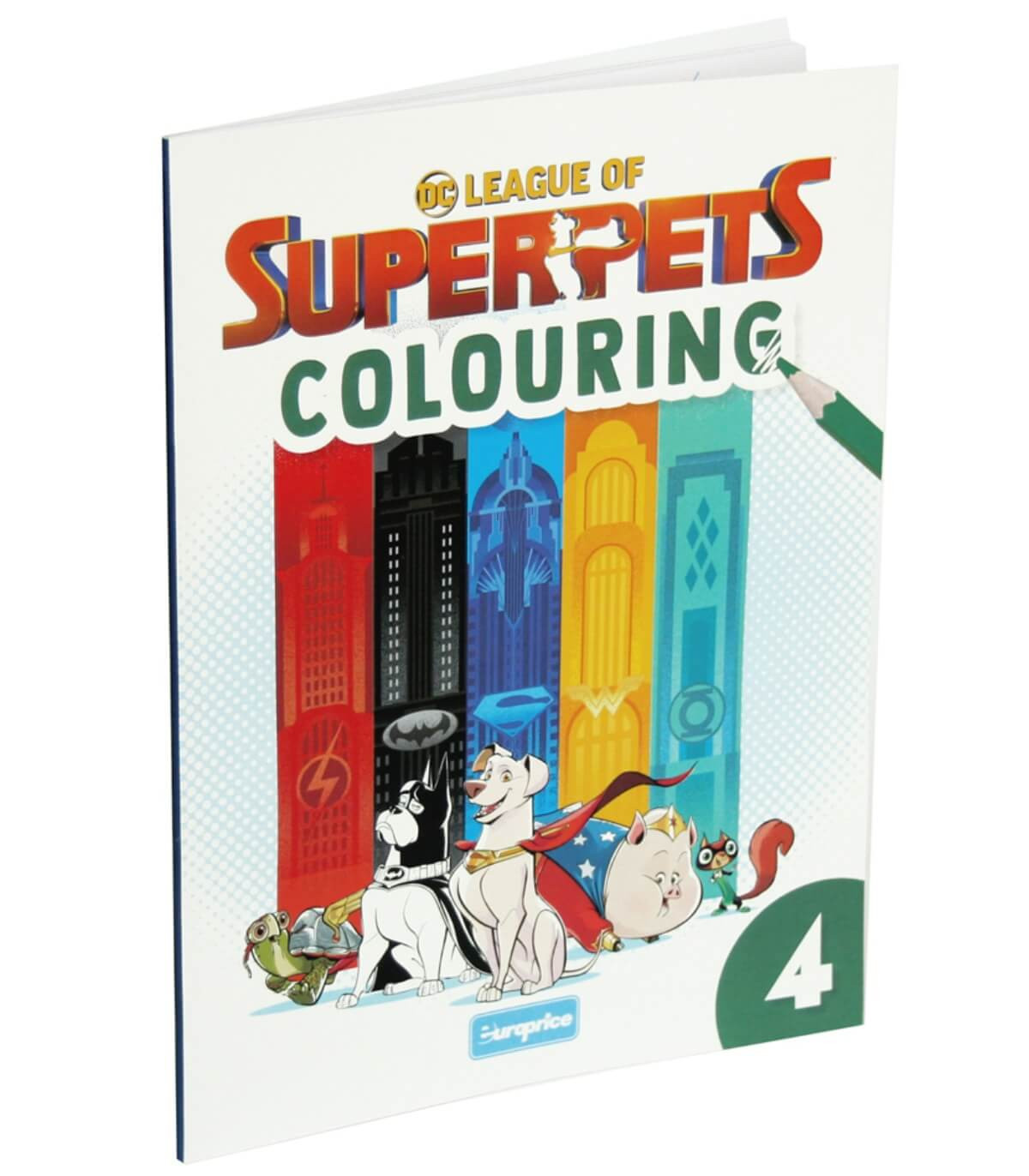 КНИЖКА ЗА ОЦВEТЯВАНЕ 32 СТР. SUPER PETS 4 ВИДА Europrice