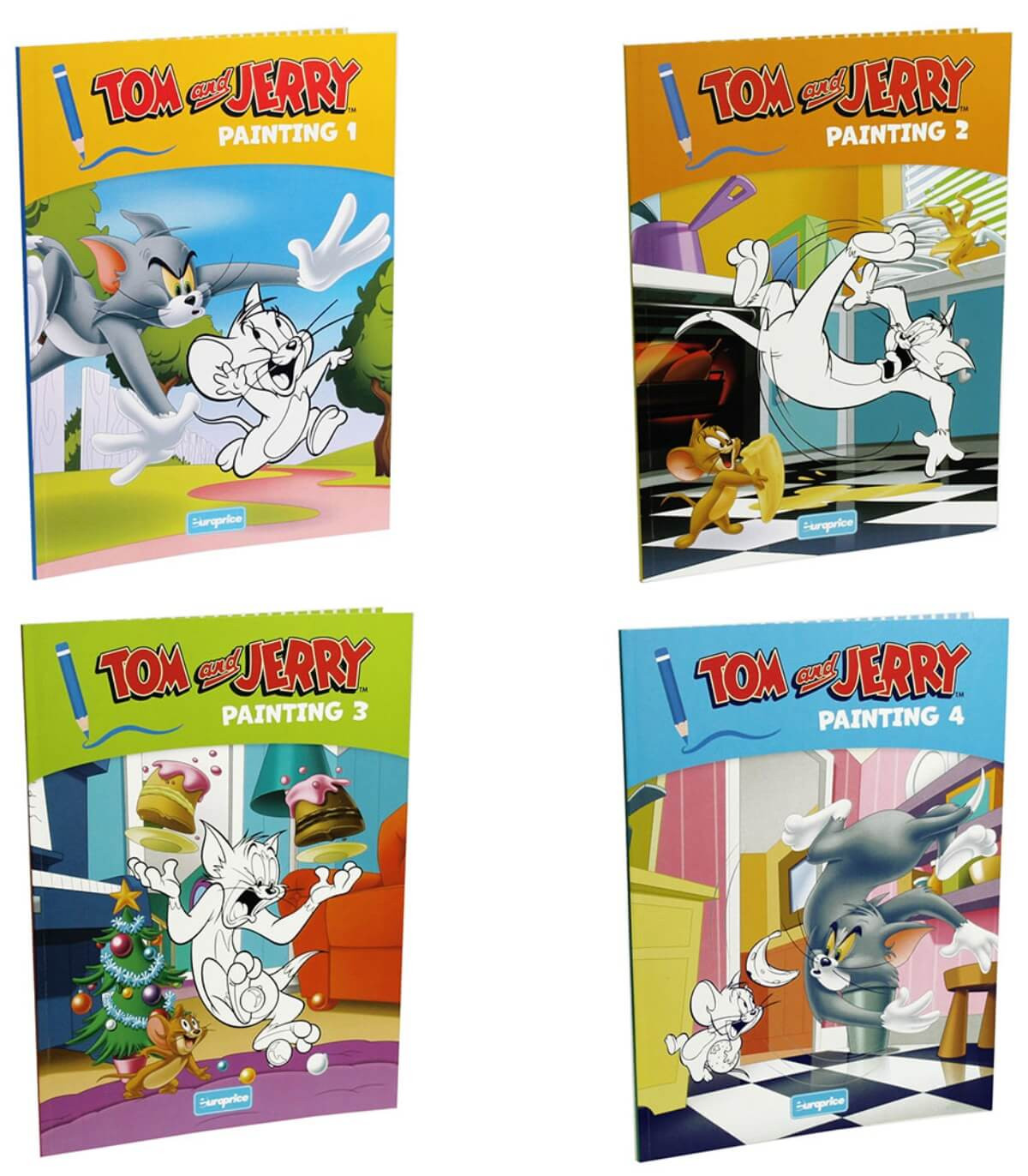 КНИЖКА ЗА ОЦВЕТЯВАНЕ 32 СТР. TOM & JERRY 4 ВИДА Europrice