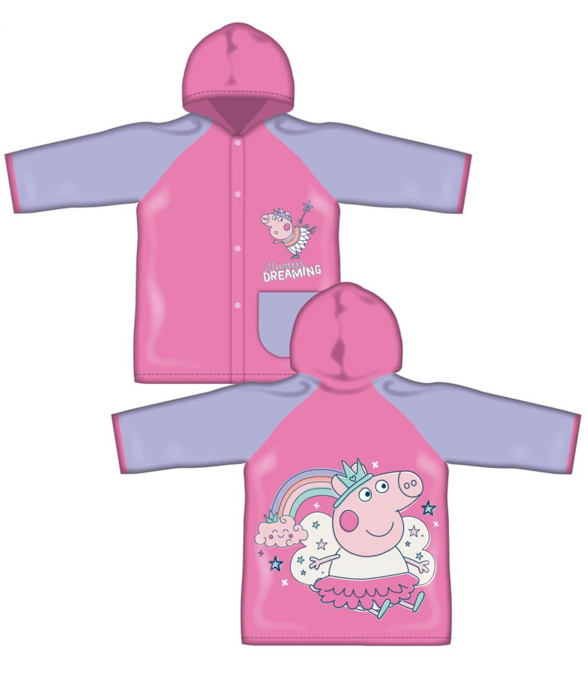 ДЕТСКИ ДЪЖДОБРАН PVC PEPPA PIG 2-6 ГОД. Arditex