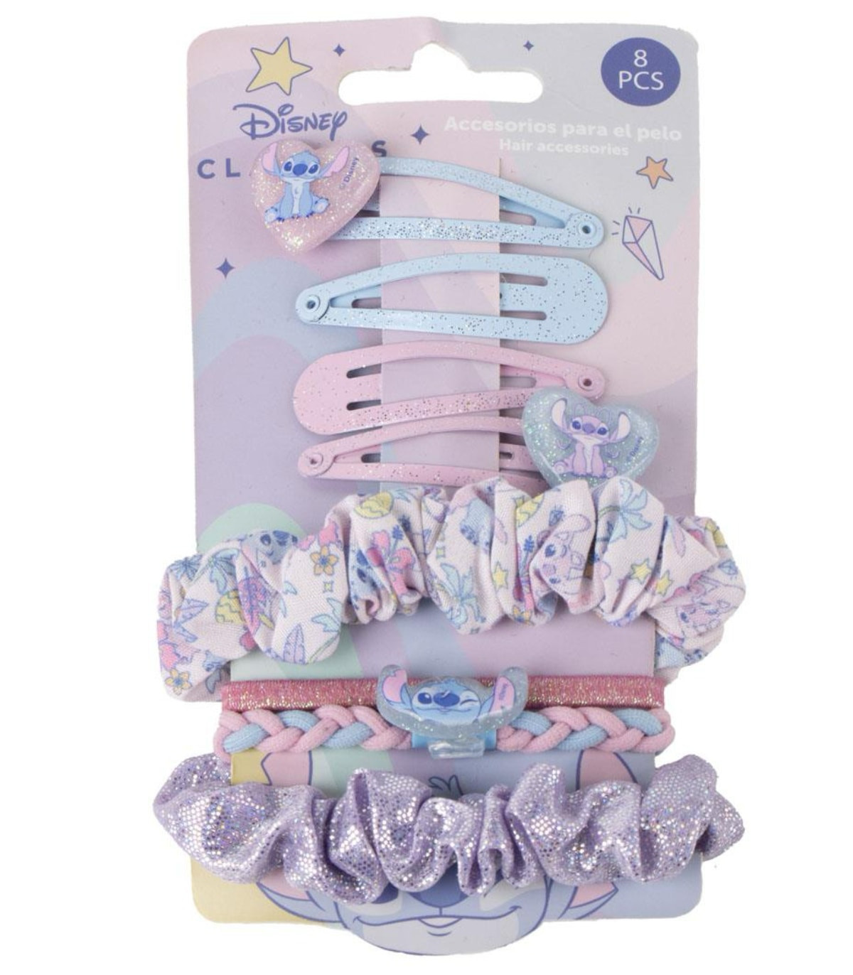 ФИБИ И ЛАСТИЦИ ЗА КОСА 8 ЧАСТИ НА КАРТОН STITCH Cerda