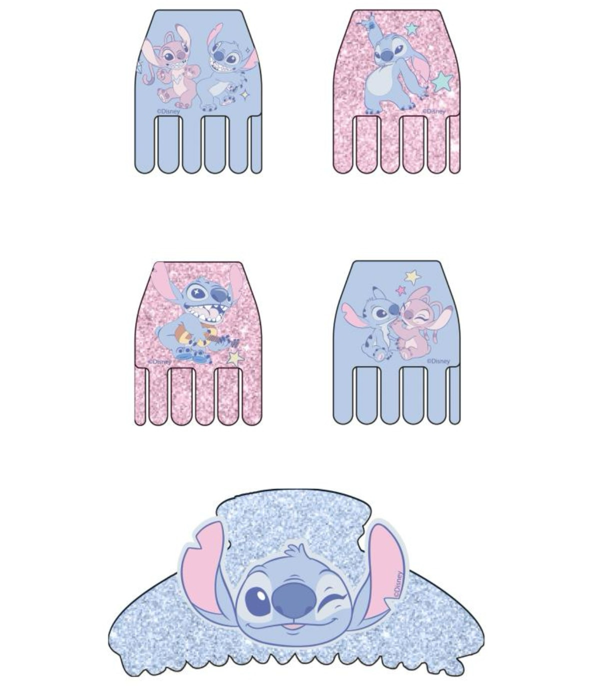 ЩИПКИ ЗА КОСА 5 БР. НА КАРТОН STITCH Cerda