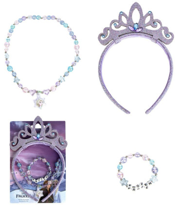 КОРОНА, ГРИВНА И КОЛИЕ FROZEN НА КАРТОН Cerda