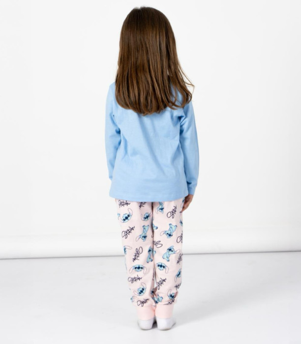 ЗИМНА ДЕТСКА ПИЖАМА 5-12 ГОД. STITCH МОМИЧЕ Cerda