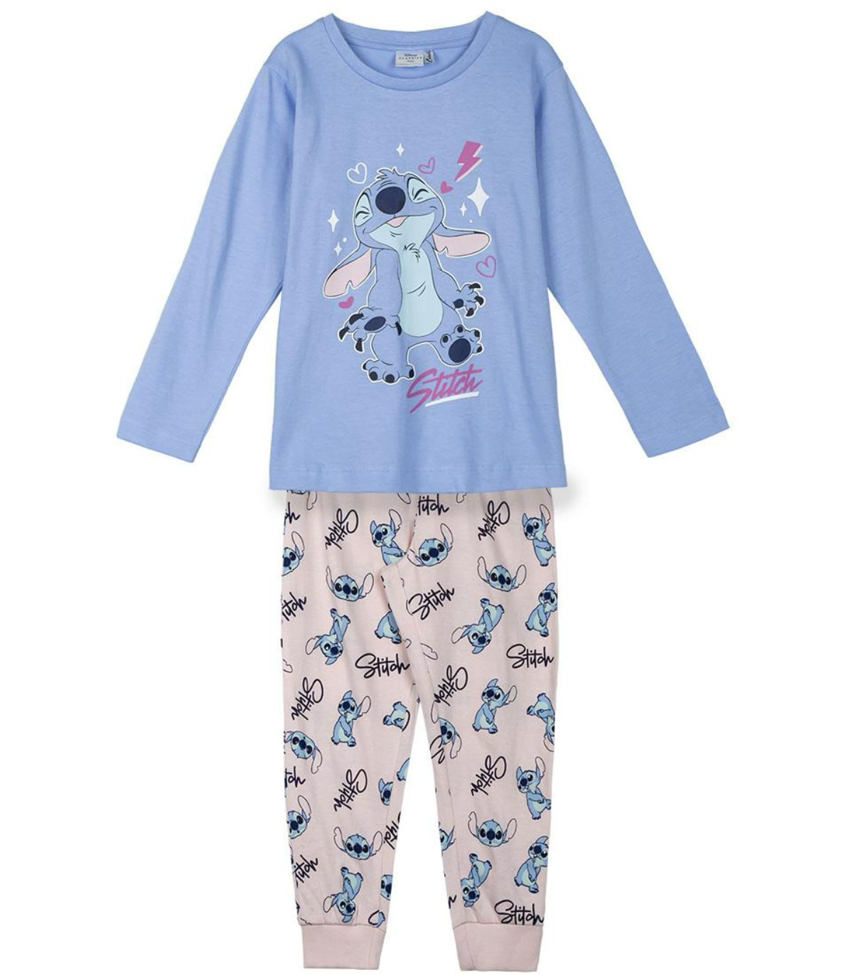 ЗИМНА ДЕТСКА ПИЖАМА 5-12 ГОД. STITCH МОМИЧЕ Cerda