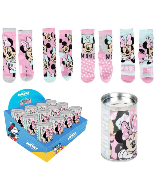 ДЕТСКИ ЧОРАПИ 4 ЧИФТА В БУРКАН 23-34 MINNIE Cerda