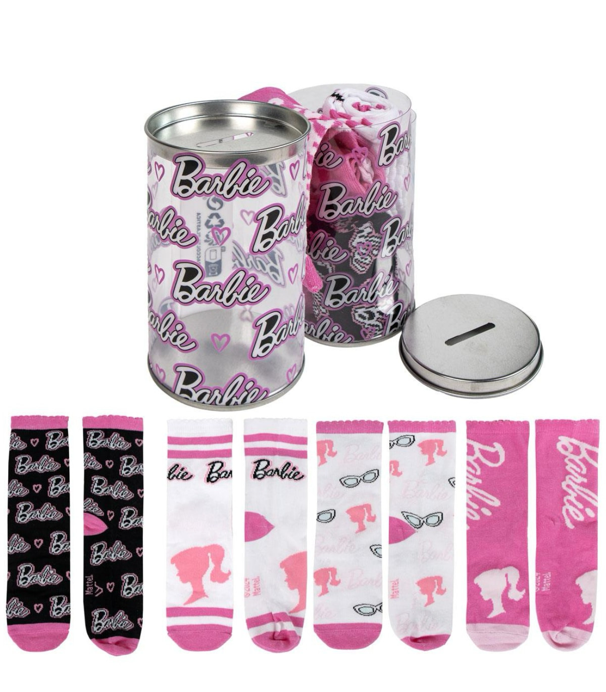 ДЕТСКИ ЧОРАПИ 4 ЧИФТА В БУРКАН 27-38 BARBIE Cerda