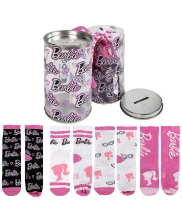 ДЕТСКИ ЧОРАПИ 4 ЧИФТА В БУРКАН 27-38 BARBIE Cerda