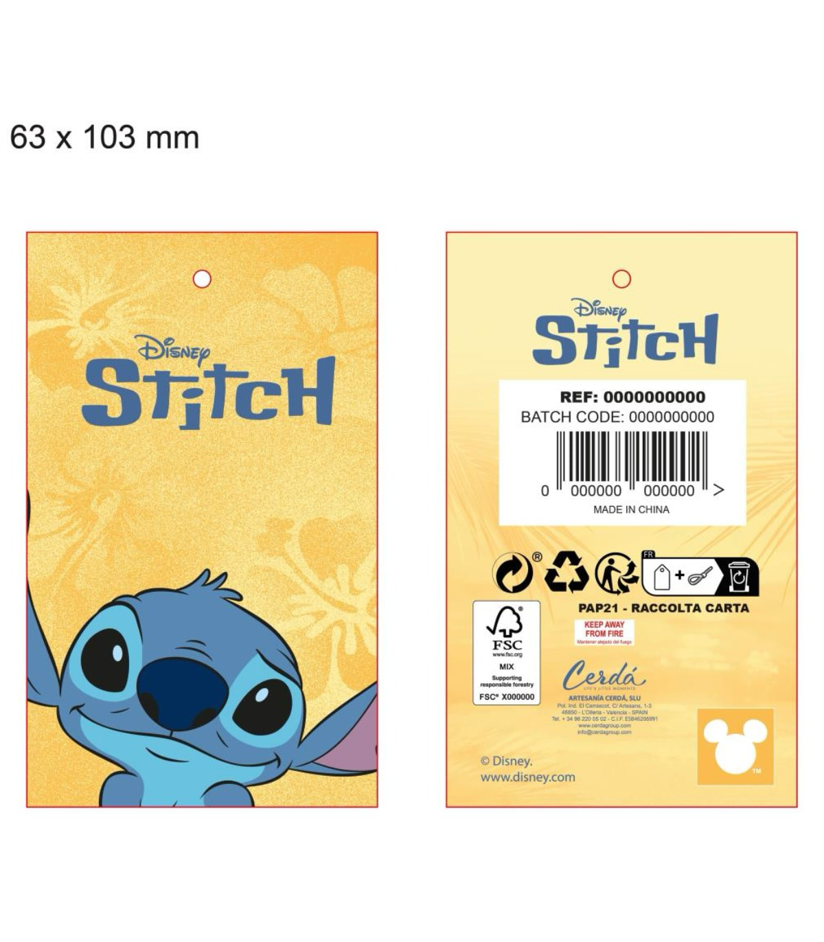 ДЕТСКА ЗИМНА ШАПКА STITCH С УШИ РОЗОВА Cerda